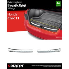 Drs Tuning S-Dizayn Honda Civic 11 Krom Bagaj Iç Eşiği 2 Parça 2021 Üzeri