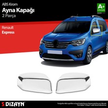 Drs Tuning S-Dizayn Renault Express Abs Krom Ayna Kapağı 2 Prç 2021 Üzeri