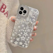 Zebana Apple iPhone 15 Pro Uyumlu Kılıf Zebana Stardom Silikon Kılıf Gri