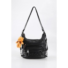 Ççs Kadın Sırt ve Omuz Çantası 17485 Siyah