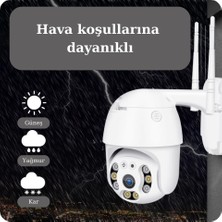 Layfhex Dış Mekan Gece Görüş Mikrofonlu Wifi Kablosuz Güvenlik Kamerası