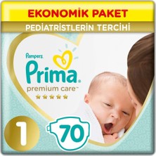 Prima Premium Care Bebek Bezi Ekonomik Paket 1 Beden 70 Adet