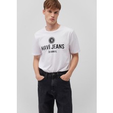 Mavi Mavi Jeans Baskılı Beyaz Tişört 066195-620