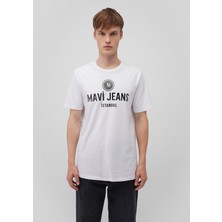 Mavi Mavi Jeans Baskılı Beyaz Tişört 066195-620