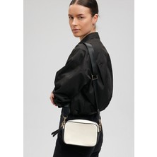 Mavi Siyah Askılı Ekru Çapraz Çanta 1910084-70055