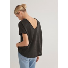 Mavi Dokulu Antrasit Basic Tişört 167311-70087
