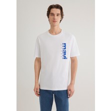 Mavi Mavi Jeans Baskılı Beyaz Tişört 0611745-620