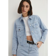 Mavi Thalia Premium Blue Buz Mavi Jean Ceket 1110289-86792
