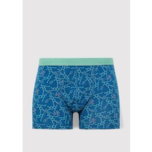 Mavi Baskılı Mavi Boxer 0911636-70861