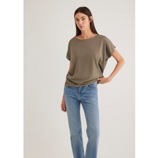Lux Touch TENCEL TM Yeşil Modal Basic Tişört 167245-86961