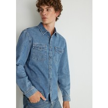 Mavi Ted Indigo Mavisi Denim Jean Gömlek 0210909-87933