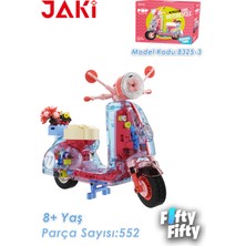 Vagonlife Jaki Maker Pop Süper Havalı Motosiklet -JK8325-3 (552 Parça) Oyuncak Yapım Seti