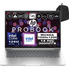 Hp Probook 440 G11 Intel Core Ultra 5 125U Ddr5 16GB 4tb SSD Intel® Aı Boost 14" Wuxga IPS Windows 11 Home Taşınabilir Bilgisayar A22ZCEAH04 + Zetta Çanta