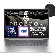 Hp Probook 440 G11 Intel Core Ultra 7 155U Ddr5 24GB 1tb SSD Intel® Aı Boost 14" Wuxga IPS Windows 11 Pro Taşınabilir Bilgisayar A22YSEAP06 + Zetta Çanta