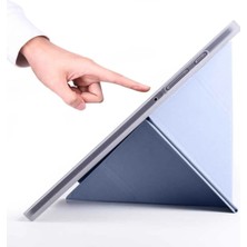 TEKNETSTORE Samsung Galaxy Tab S10+ Plus 12.4" Kalem Bölmeli Uyku Modlu Arkası Silikon Kapak Kılıf