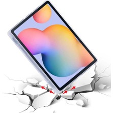 TEKNETSTORE Samsung Galaxy Tab S10+ Plus 12.4" Kalem Bölmeli Uyku Modlu Arkası Silikon Kapak Kılıf