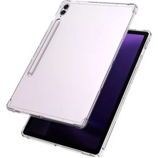 TEKNETSTORE Samsung Galaxy Tab S10+ Plus 12.4 Inç Tablet Uyumlu Silikon Kılıf Şeffaf Köşe Korumalı SM-X820