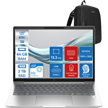 Hp Elitebook 630 G11 Ultra7 155U 64GB Ddr5 2tb SSD 13.3'' Fhd Wuxga Windows 11 Home Yapay Zeka Destekli Taşınabilir Bilgisayar H9Y7R8ETH018 + Zettaçanta