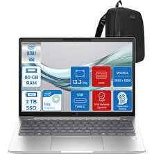 Hp Elitebook 630 G11 Ultra7 155U 80GB Ddr5 2tb SSD 13.3'' Fhd Wuxga Windows 11 Pro Yapay Zeka Destekli Taşınabilir Bilgisayar H9Y7R8ETP22 + Zettaçanta