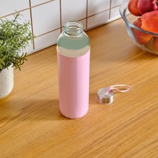 Karaca Leather Cam Su Şişesi 750 ml Açık Pembe