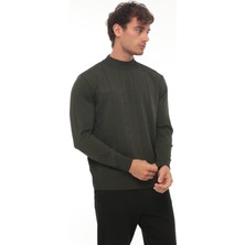 Miron Haki Balıkçı Yaka Triko Kazak- 2443