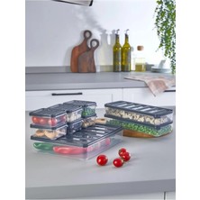9'lu Set Dondurucu, Bakliyat, Yemek Kabı, Taze Gıda Saklama Kabı