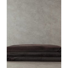 English Home Shiny Çizgili Super Soft Tek Kişilik Battaniye Antrasit