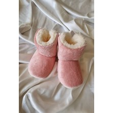 Trade Bazaar Peluş Bebek Tüylü Kaymaz Taban Patik 0-12 Ay Panduf