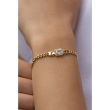 ÇGK KUYUMCULUK 14 Ayar Baget Gurmet Zincir  Altın Bileklik 14BLK0035