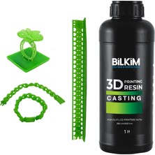 Bilkim 3D Yazıcı Için Kuyumculuk Döküm Reçinesi - 1 LT - YEŞİL