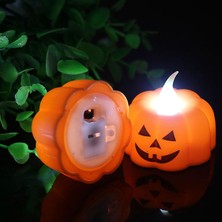 Süsle Bebek ve Parti Halloween bal kabağı led mum, 5 cm   x  1 adet