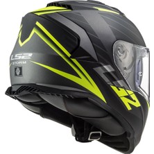 Ls2 Storm 2 Nerve Mat Siyah-Neon Sarı Kask