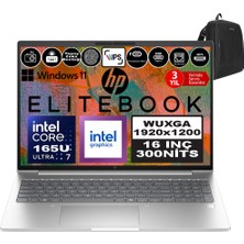 Hp Elitebook 660 G11 Intel Core Ultra 7 165U Ddr5 80GB 1tb SSD Intel® Aı Boost 16" Wuxga IPS Windows 11 Pro Taşınabilir Bilgisayar A04JCAWP27 + Zetta Çanta