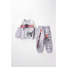 Lusana  50624 3-7 Yaş Power Spıderman Baskılı Erkek Çocuk  Takım