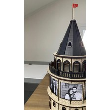 Lumos Dekor Dekoratif Galata Kulesi Maketi - 7 Adet Fotoğraf Alanı ile Anılarınızı Sergileyin