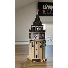 Lumos Dekor Dekoratif Galata Kulesi Maketi - 7 Adet Fotoğraf Alanı ile Anılarınızı Sergileyin