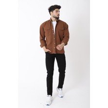 Stil Kombin Çift Cep Kapaklı Örme Gömlek Xc U16805_40335