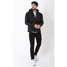 Stil Kombin Çıkarılabilir Kapüşonlu Softsheel Mont Bl 1702_50404