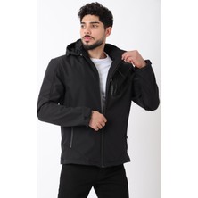 Stil Kombin Çıkarılabilir Kapüşonlu Softsheel Mont Bl 1702_50404