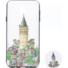 Nettech Samsung Galaxy J730 J7 Pro Uyumlu Desenli Popsocket Seri Arka Koruma Kılıf
