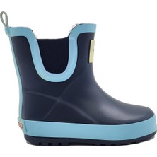 Haribo Ankle Fur Yağmur Çizmesi Erkek Çocuklar İçin Su Geçirmez Lacivert Renk