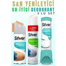 Silver Su İtici Sprey + Unisex Deodorant + Süet Nubuk Natural Sprey 3'lü Set