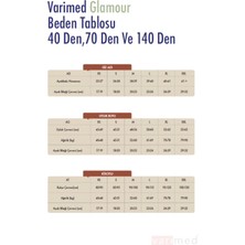 2011 Varicease Glamour 40 Den Diz Altı Kapalı Burun Destek Çorabı 6 - 9 Mmhg Basınç