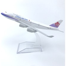 Mocho Tayvan Çin Boeing 747 16CM Alaşım Uçak Modeli (Yurt Dışından)