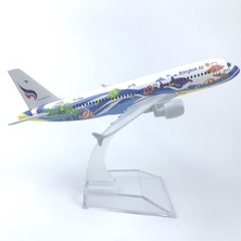 Mocho Thai Bangkok Airways 16CM Alaşım Uçak Modeli (Yurt Dışından)