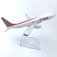 Mocho Kore Dewei Boeing 737 16CM Alaşım Uçak Modeli (Yurt Dışından)