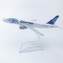 Mocho Egyptair Boeing 777 16CM Alaşım Uçak Modeli (Yurt Dışından)