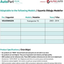 Alpha Auto Part Volkswagen Transporter T5 Için Cam Kriko Makarası-Sol