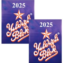 Yıldız Blok Yıldızlı Blok Delikli Masa Takvimi 2025 2 Adet