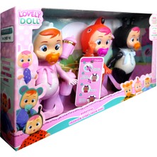 Ethem Oyuncak Lovely Doll Ağlayan Bebekler 3'lü Set 8268B